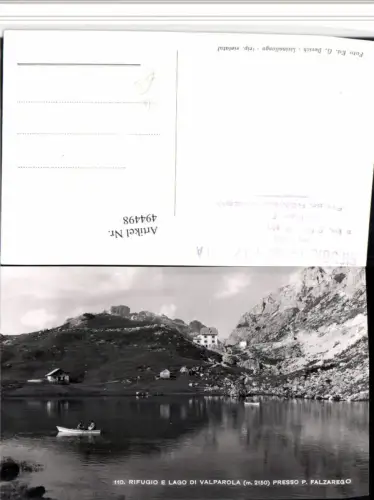 494498,Veneto Belluno Rifugio e Lago di Valparola presso P. Falzarego