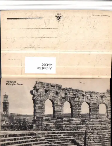 494507,Veneto Verona Dettaglio Arena Turm