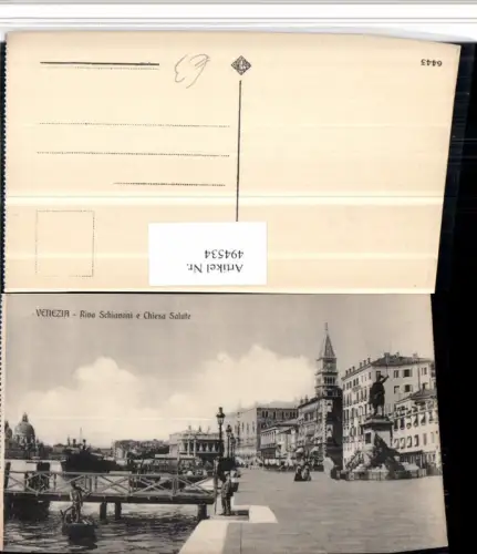 494534,Veneto Venezia Venedig Riva Schiavoni e Chiesa Salute Denkmal