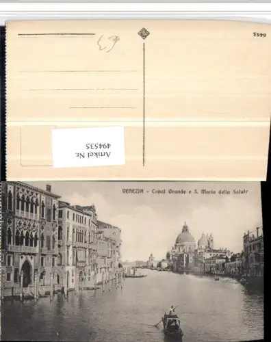 494535,Veneto Venezia Venedig Canal Grande e S. Maria della Salute Kanal