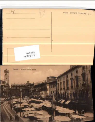 494539,Veneto Verona Piazza delle Erbe Platz Markt