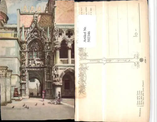 502346,Künstler AK Veneto Venezia Venedig Porta della Carta Tor