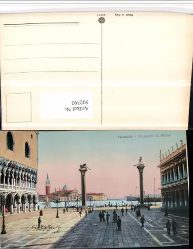 502393,Veneto Venezia Venedig Piazzetta S. Marco Platz Säulen