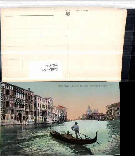 502414,Veneto Venezia Venedig Canal Grande Palazzo Franchetti Gondel