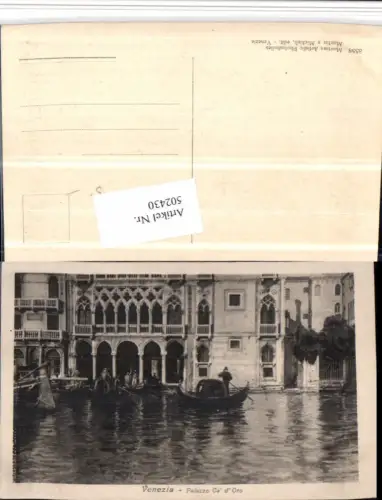 502430,Veneto Venezia Venedig Palazzo Ca d'Oro Palast Gondeln