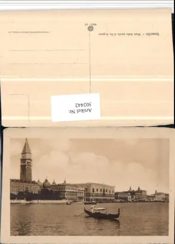 502442,Veneto Venezia Venedig Molo dalla punta della dogana Kanal Gondel