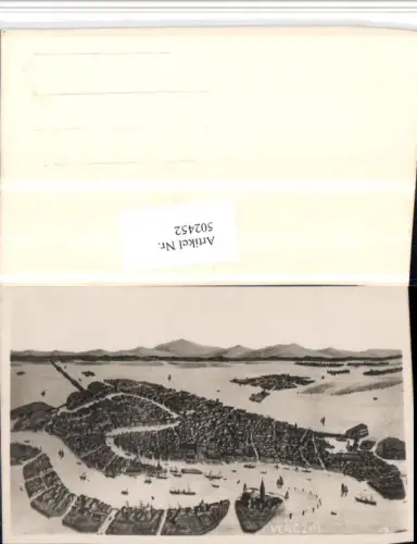 502452,Künstler AK Veneto Venezia Venedig Totale