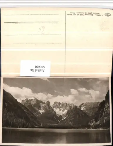 506691,Veneto Belluno Dürrensee See b. Cortina Ampezzo m. Monte Cristallo Bergkulisse