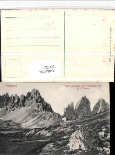 506725,Veneto Belluno Drei Zinnenhotel b. Cortina Bergkulisse pub Stengel 36519