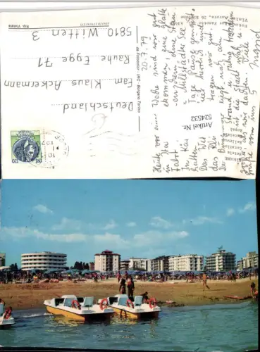 524532,Veneto Venezia Bibione Hotels Strandleben Strand Tretboote