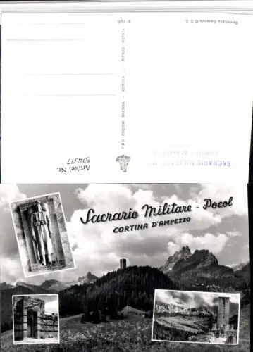 524577,Veneto Belluno Cortina d'Ampezzo Sacrario Militare Pocol Mehrbildkarte