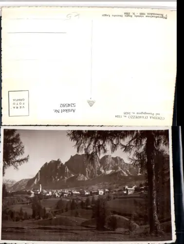 524592,Veneto Belluno Cortina d'Ampezzo col Pomagagnon Totale Bergkulisse
