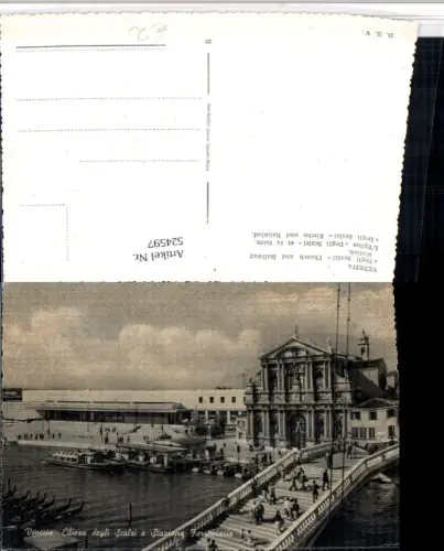 524597,Veneto Venezia Venedig Chiesa degli Scalzi e Statione Ferroviaria Kirche