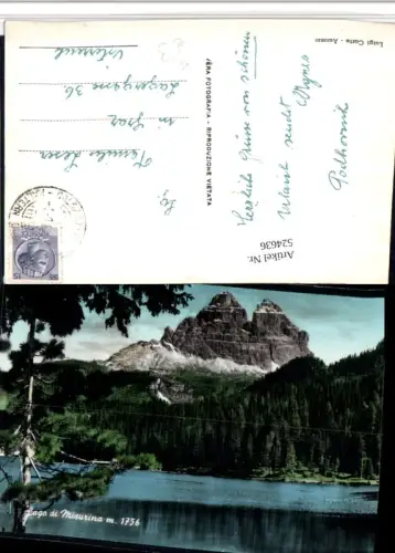 524636,Veneto Belluno Lago di Misurina See b. Cortina Bergkulisse