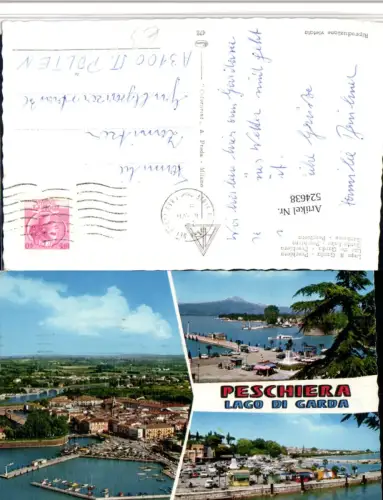 524638,Veneto Verona Peschiera del Garda Totale Mehrbildkarte