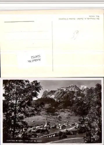 524752,Veneto Belluno Cortina Totale m. Tofane Bergkulisse