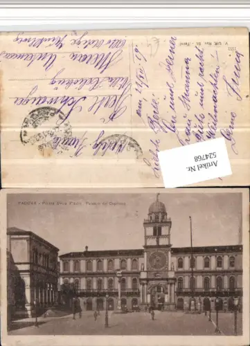 524768,Veneto Padova Padua Piazza Unita Italia Palazzo Capitano Palast