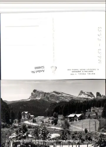 524860,Veneto Belluno Cortina d'Ampezzo Hotel Pocol Bergkulisse