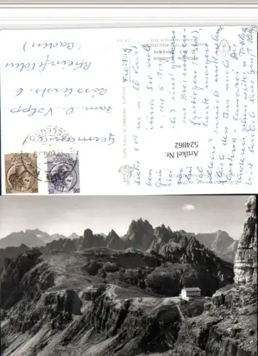 524862,Veneto Belluno Rifugio Auronzo Berghütte Bergkulisse