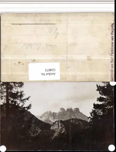 524873,Veneto Belluno Monte Cristallo b. Cortina pub Karl Pechmann Magvetz