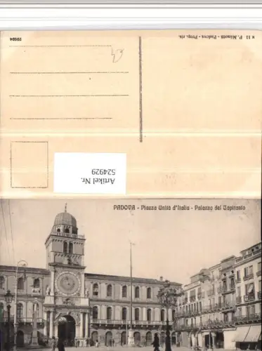 524929,Veneto Padova Padua Piazza Unita Italia Palazzo Capitanio Uhr