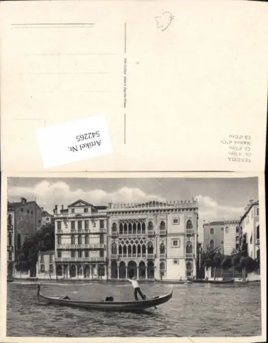 542265,Veneto Venezia Venedig Gondel Ca d oro
