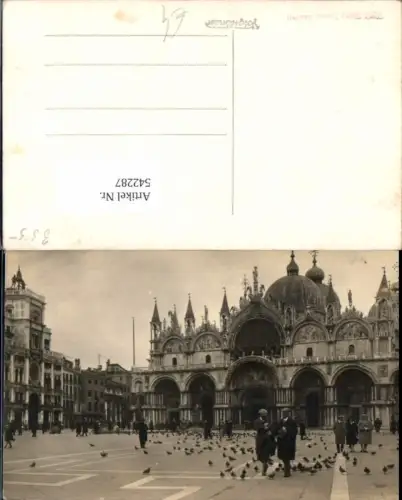 542287,tolle Foto-AK Veneto Venezia Venedig Tauben San Marco