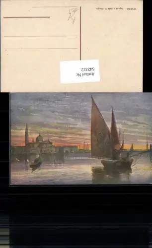 542322,Künstler AK Veneto Venezia Venedig Laguna Isola San Giorgio