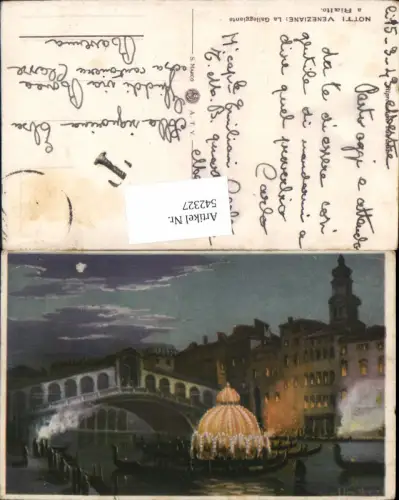 542327,Künstler AK Veneto Venezia Venedig Ponte di Rialto