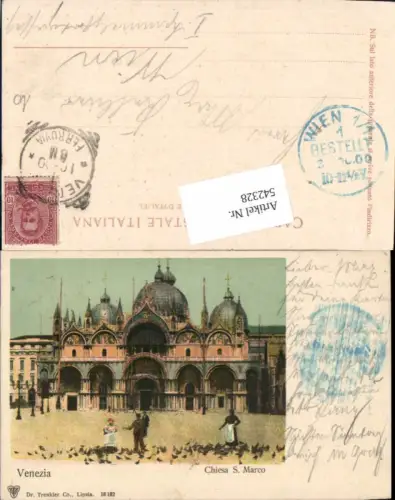 542328,Künstler AK Veneto Venezia Venedig San Marco pub Dr. Trenkler 18182