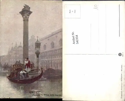 542354,Künstler AK A. Scrocchi Veneto Venezia Venedig San Marco
