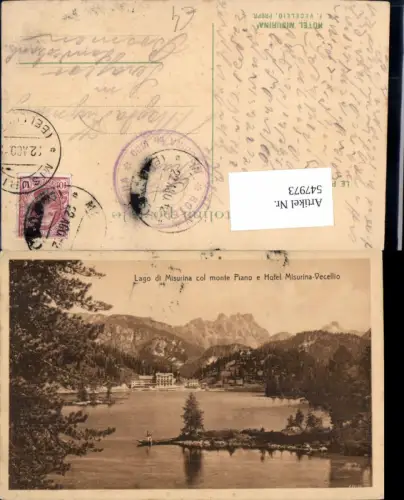 547973,Veneto Belluno Lago di Misurina Hotel Auronzo di Cadore