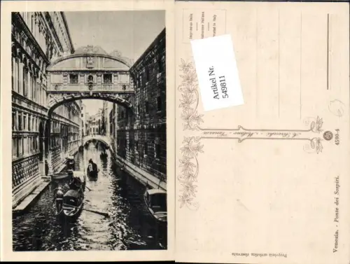 549811,Künstler AK A. Scrocchi Veneto Venezia Venedig Gondel