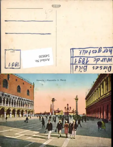 549830,Veneto Venezia Venedig piazzetta San marco