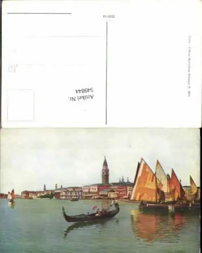 549844,Künstler AK C. Benvenusi Veneto Venezia Venedig Gondel