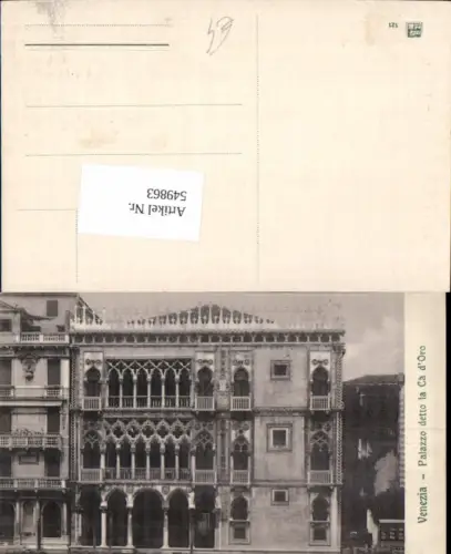 549863,Veneto Venezia Venedig Palazzo Oro