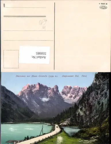 550085,Belluno tolle AK Dürrensee Monte Cristallo Cortina Ampezzo