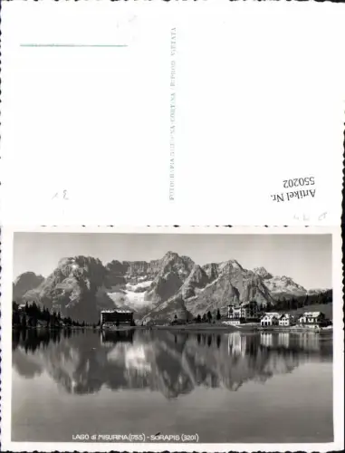 550202,Italy Belluno Auronzo di Cadore Misurinasee Misurina