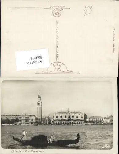 558395,Foto-AK Veneto Venezia Venedig Gondel Boot