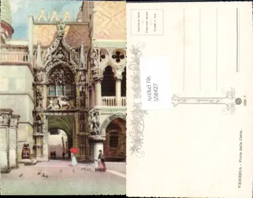 558427,tolle Künstler AK Veneto Venezia Venedig Porta della Carta