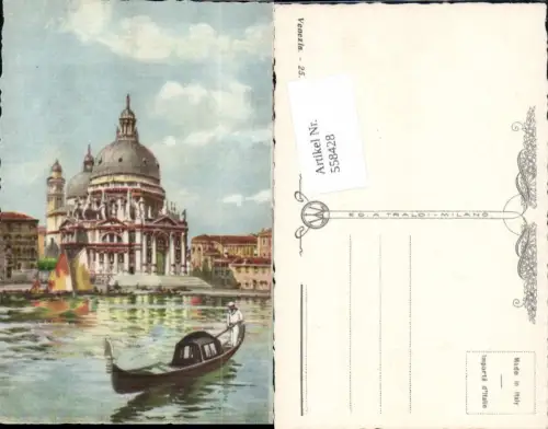 558428,tolle Künstler AK Veneto Venezia Venedig Chiesa della Salute