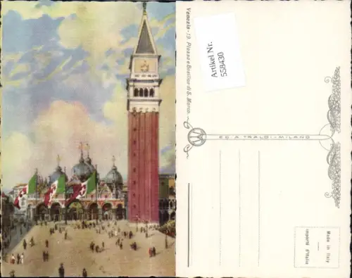 558430,tolle Künstler AK Veneto Venezia Venedig San Marco