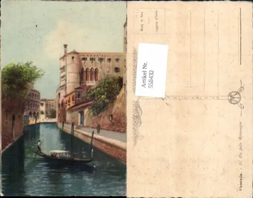 558432,tolle Künstler AK Veneto Venezia Venedig Rio delle Maravegie