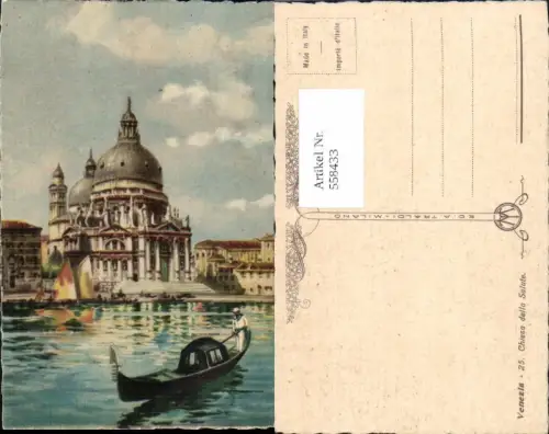 558433,tolle Künstler AK Veneto Venezia Venedig Chiesa della Salute