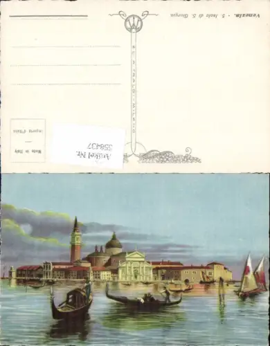 558437,tolle Künstler AK Veneto Venezia Venedig Isola di San Giorgio