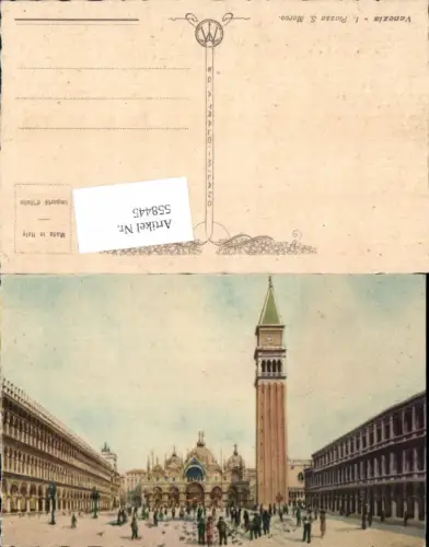 558445,tolle Künstler AK Veneto Venezia Venedig San Marco