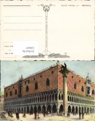 558447,tolle Künstler AK Veneto Venezia Venedig Ducale
