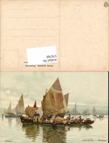 576768,Künstler AK Venezia Veneto Venedig
