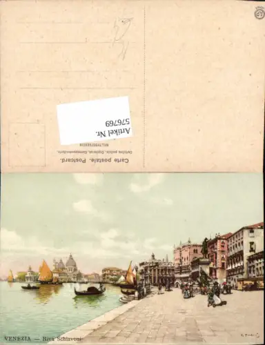 576769,Künstler AK Venezia Veneto Venedig