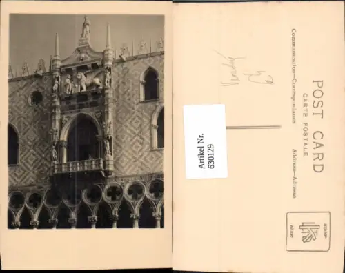 630129,Foto Ak Venezia Venedig Dogenpalast